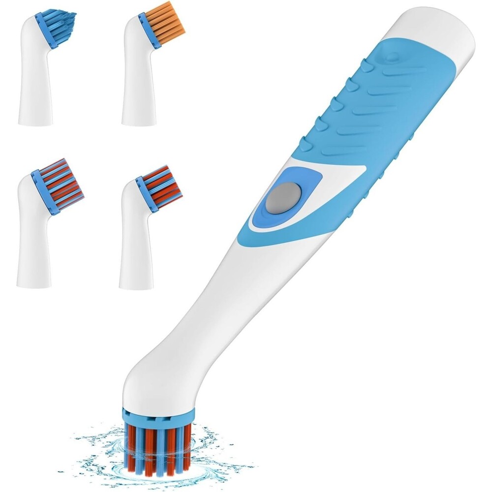 Electric Cleaning Brush with 4 in 1 Multiple Brush Heads, Indoor Household